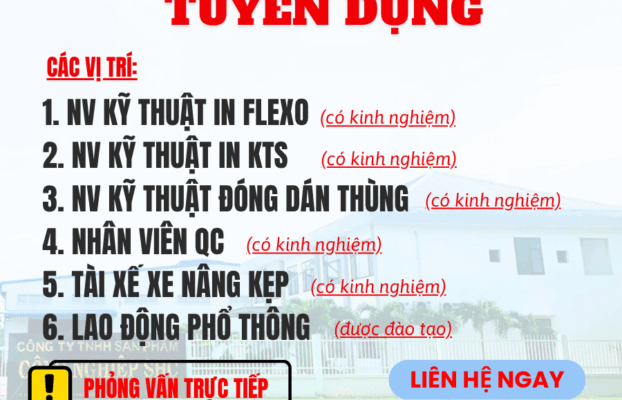 RECRUITMENT INFORMATION FOR NOVEMBER AT SHC DONG THAP