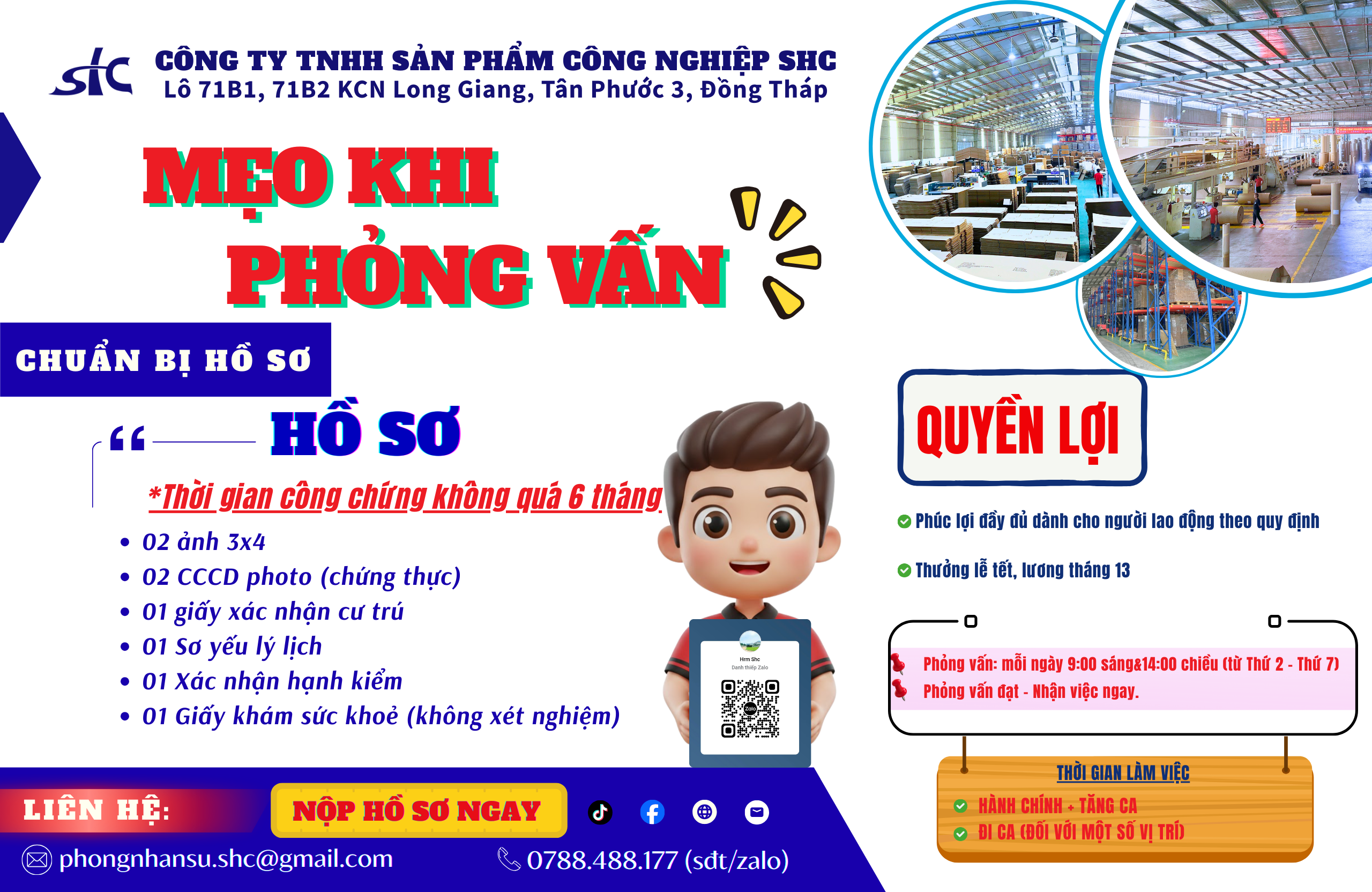 Mẹo trước khi đi phỏng vấn tại SHC Đồng Tháp