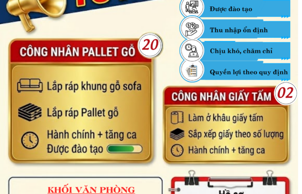 THÔNG TIN TUYỂN DỤNG THÁNG 06.2026