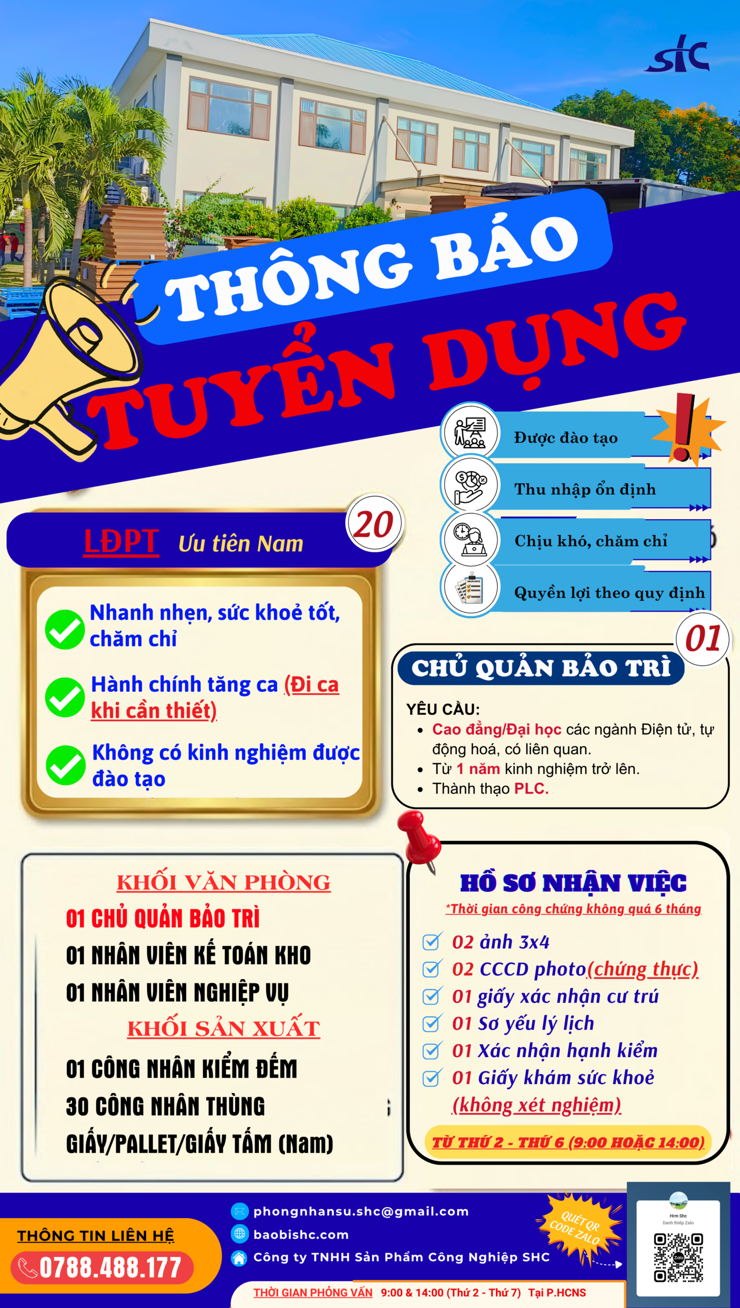 [THÔNG BÁO] TUYỂN DỤNG THÁNG 07.2026
